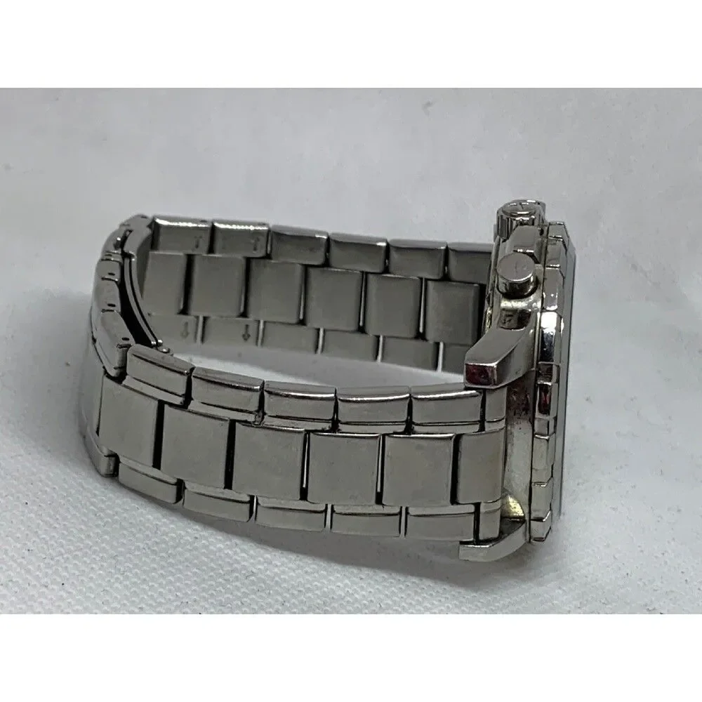 Fossil FS4642 Men's Silver Stainless Steel Analog Black Dial Quartz Watch E299